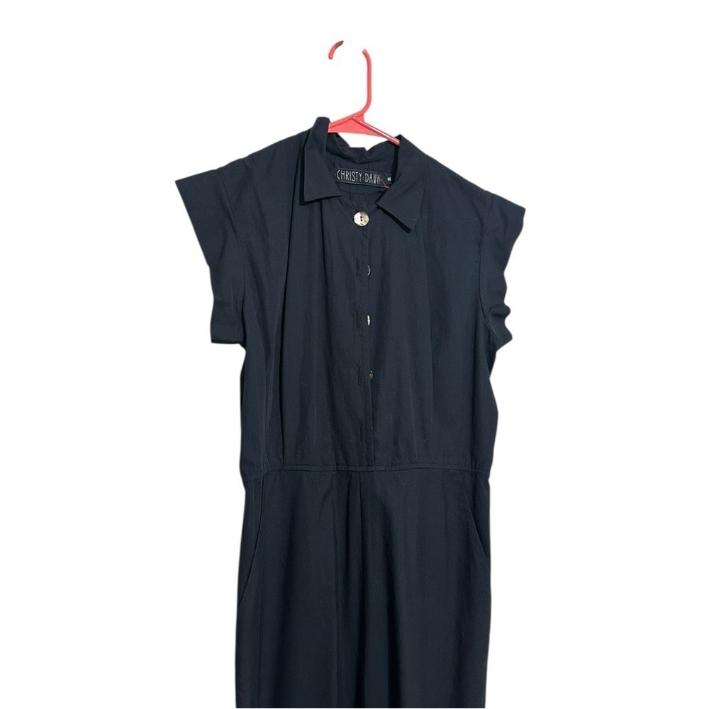 Christy Dawn The Phoebe Jumper Noir Linen Black Size Medium - Picture 5 of 7